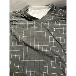 PGA TOUR Originals Vest Men’s Green Windowpane Reversible V-Neck Golf XL